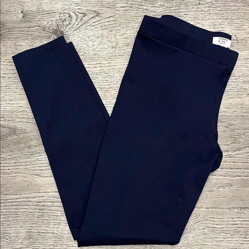 Crown & Ivy Dark Blue stretchy Pants Size PM